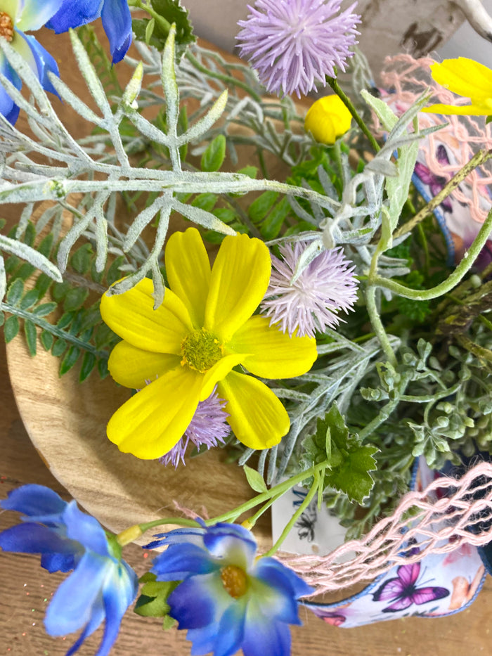22" Wildflower Whimsy Swag