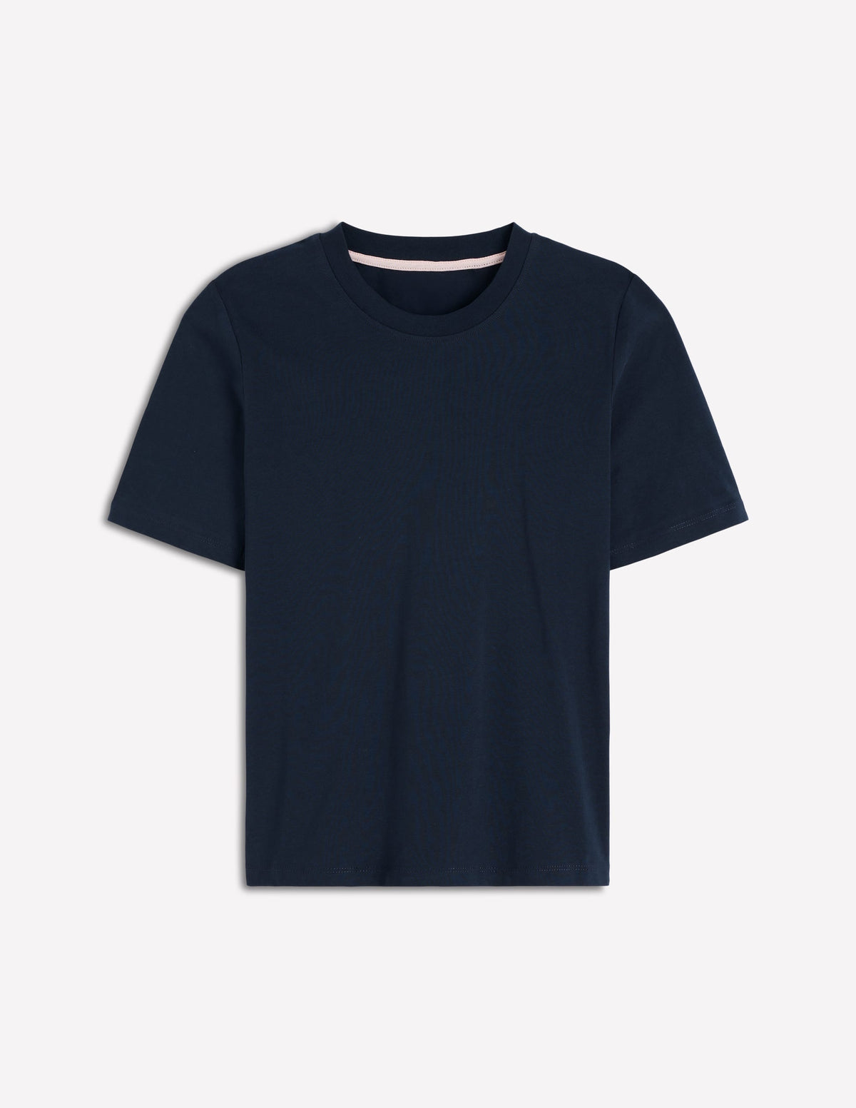 Cotton Crew Neck T-shirt-Navy