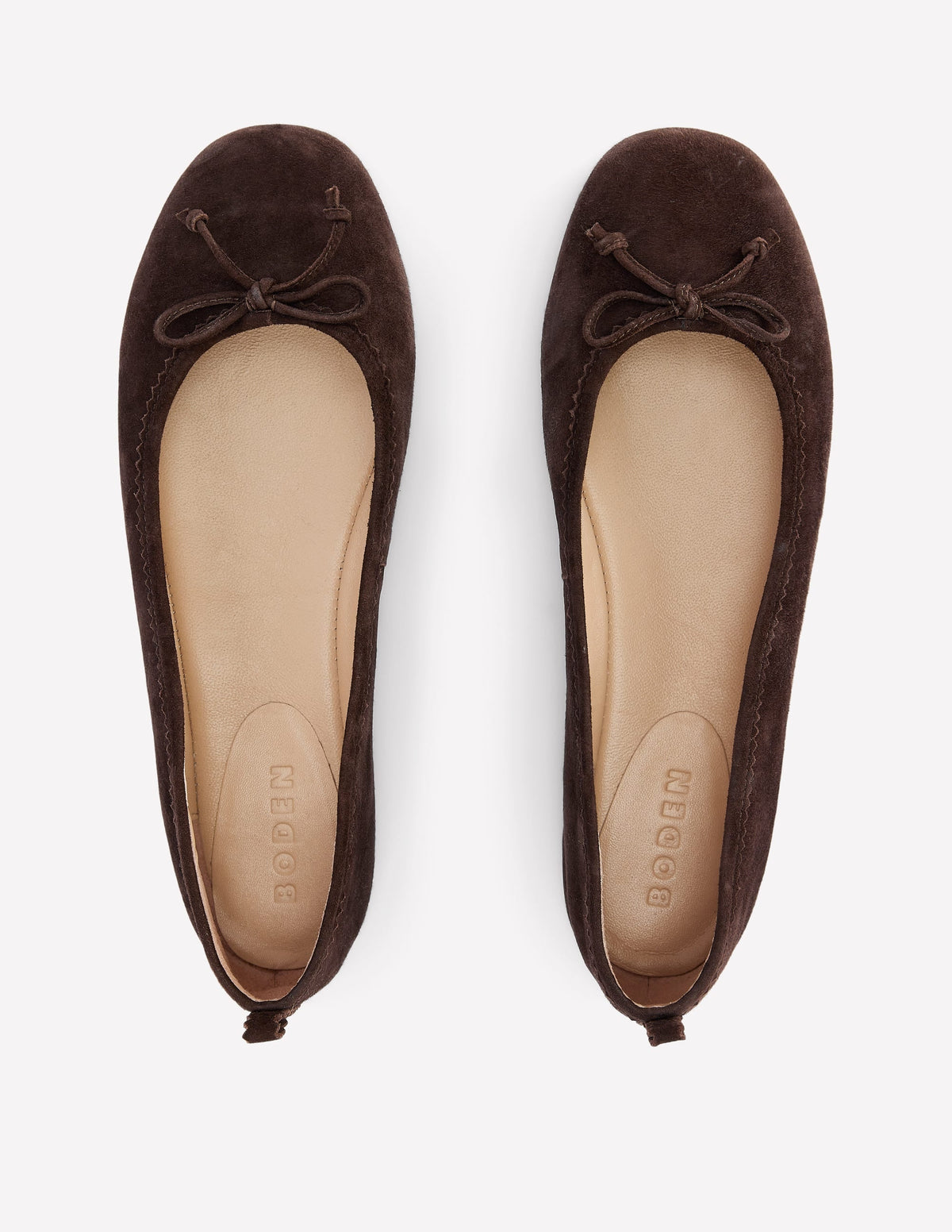 Kitty Flexi Sole Ballet Flats-Chocolate