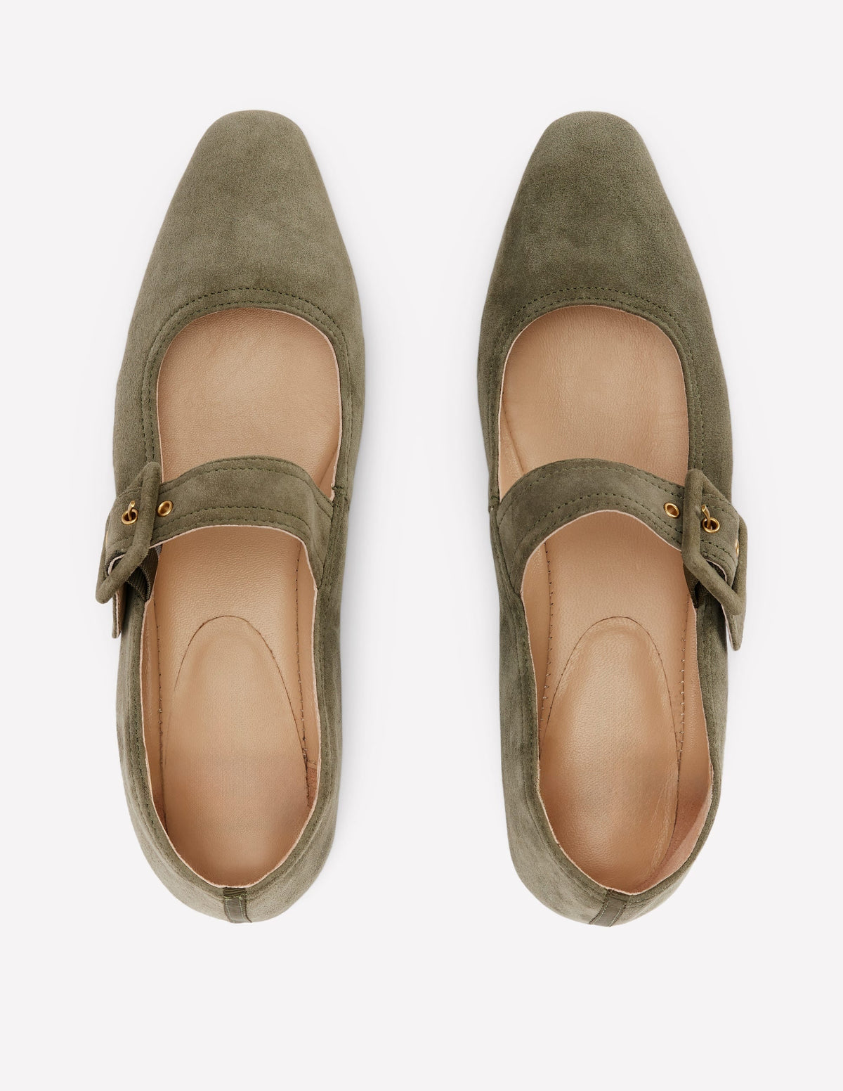 Vic Chisel Toe Mary Janes-Deep Olive