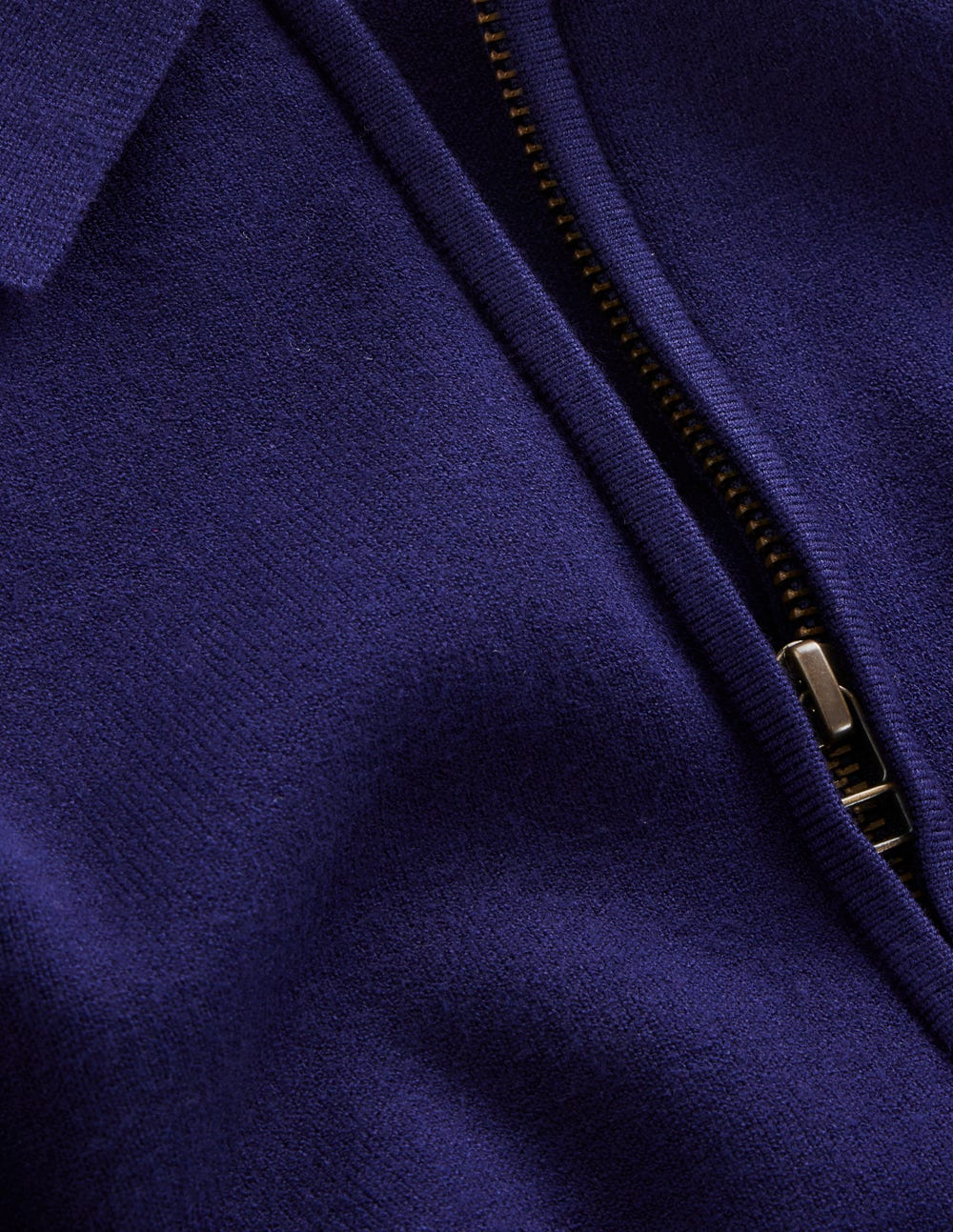 Fiona Zip Front Knitted Dress-Navy
