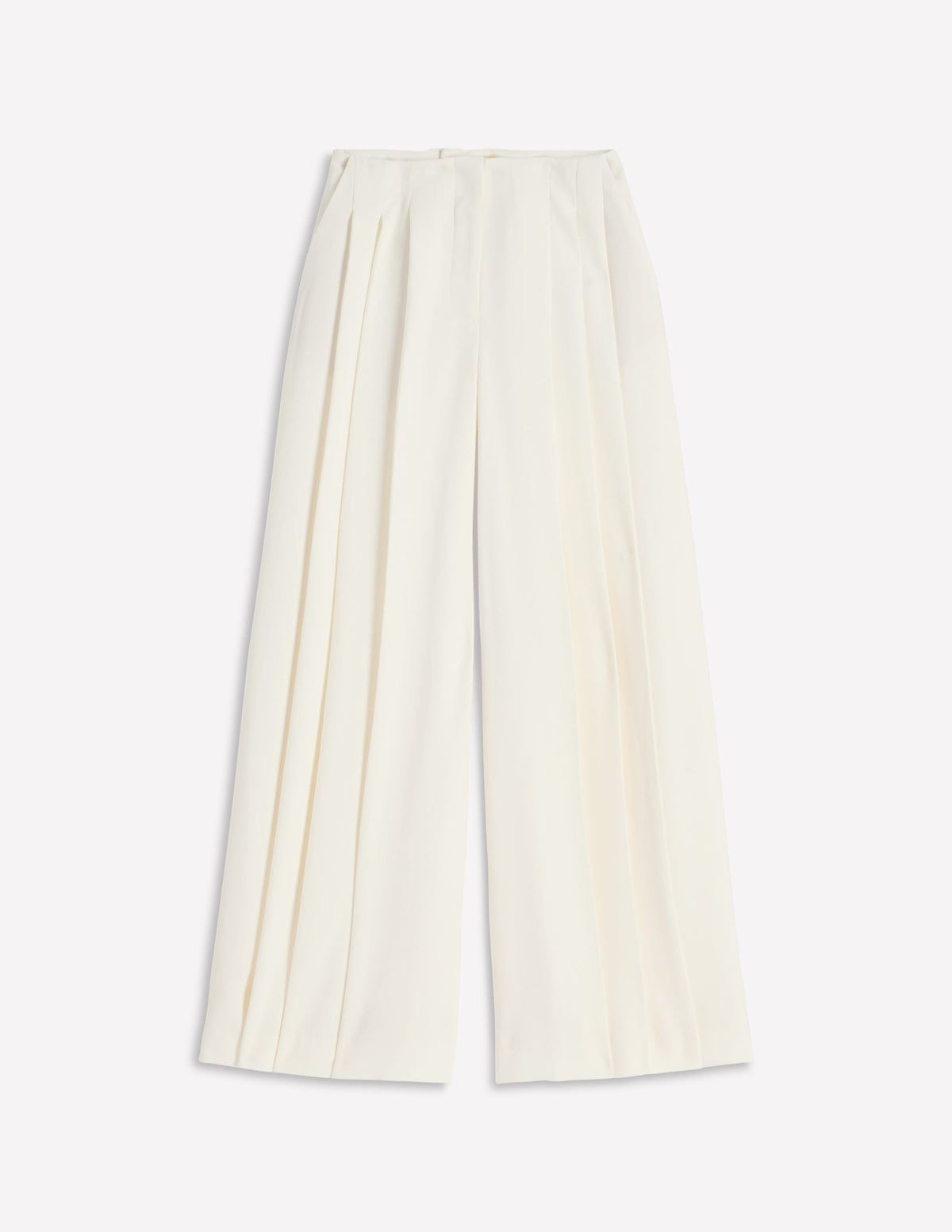 Regent Wide Leg Pants-Ivory