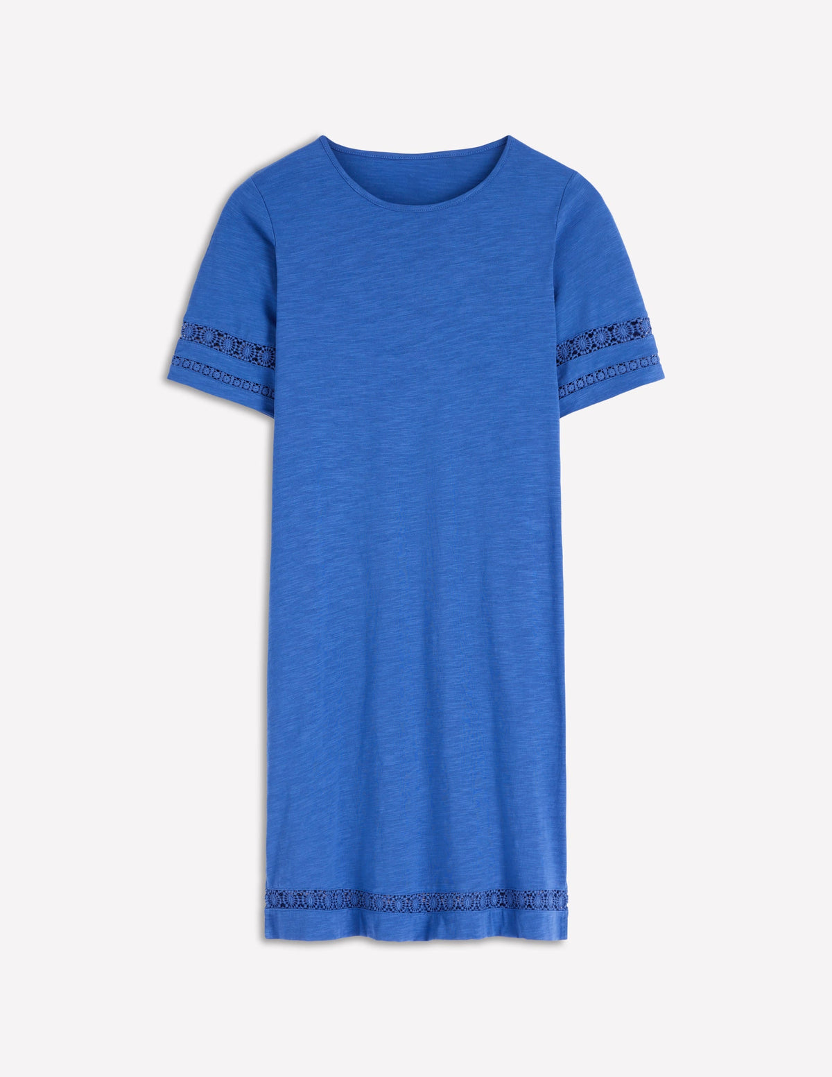 Hattie Jersey T-shirt Dress-Denim Blue
