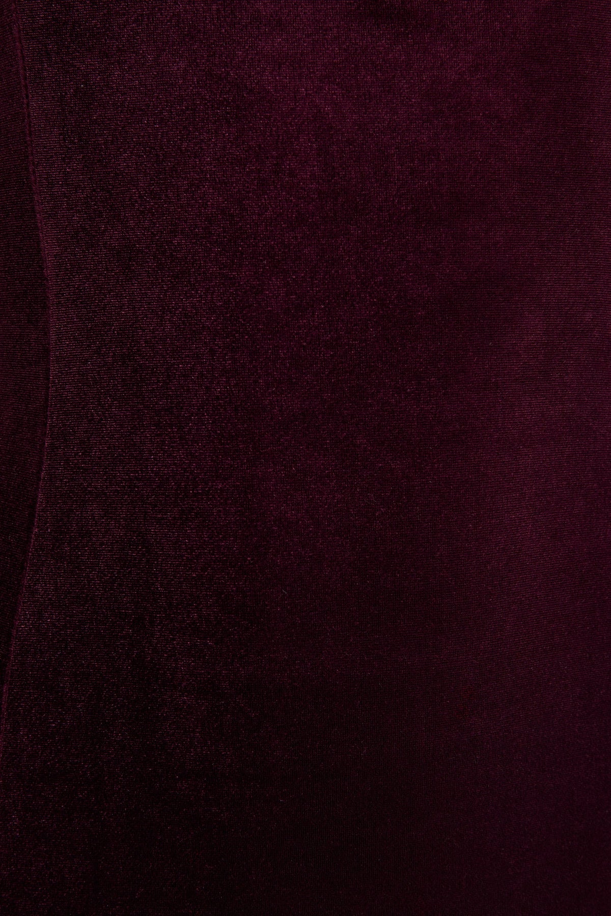 Emberlyn | Burgundy Velvet Scoop-Neck Fishtail Midi Dress
