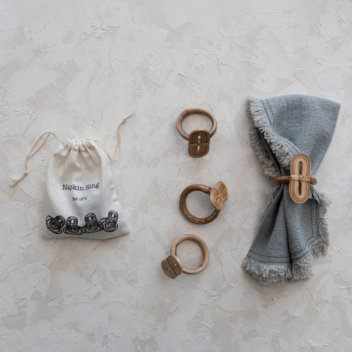 Boho Arch Napkin Rings, Set of 4