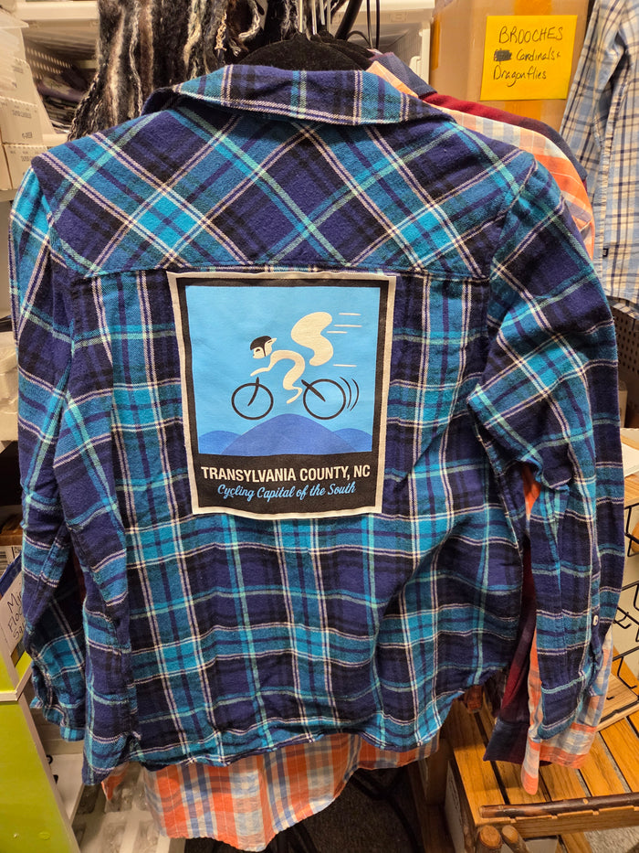 Women's M Turquoise Plaid Woolrich Brand