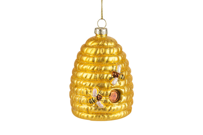 Glass Beehive Ornament