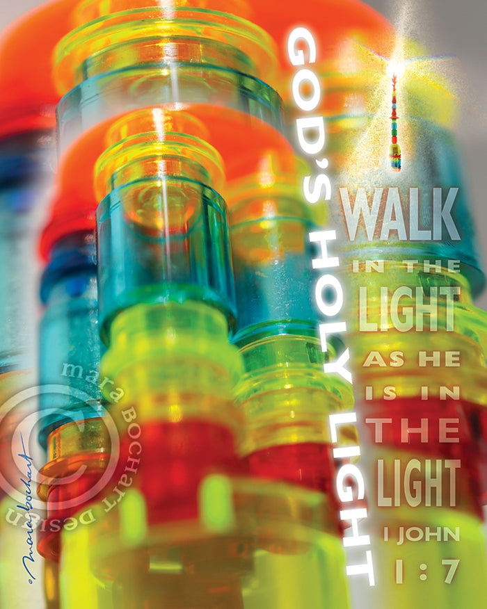 God's Holy Light - premium canvas
