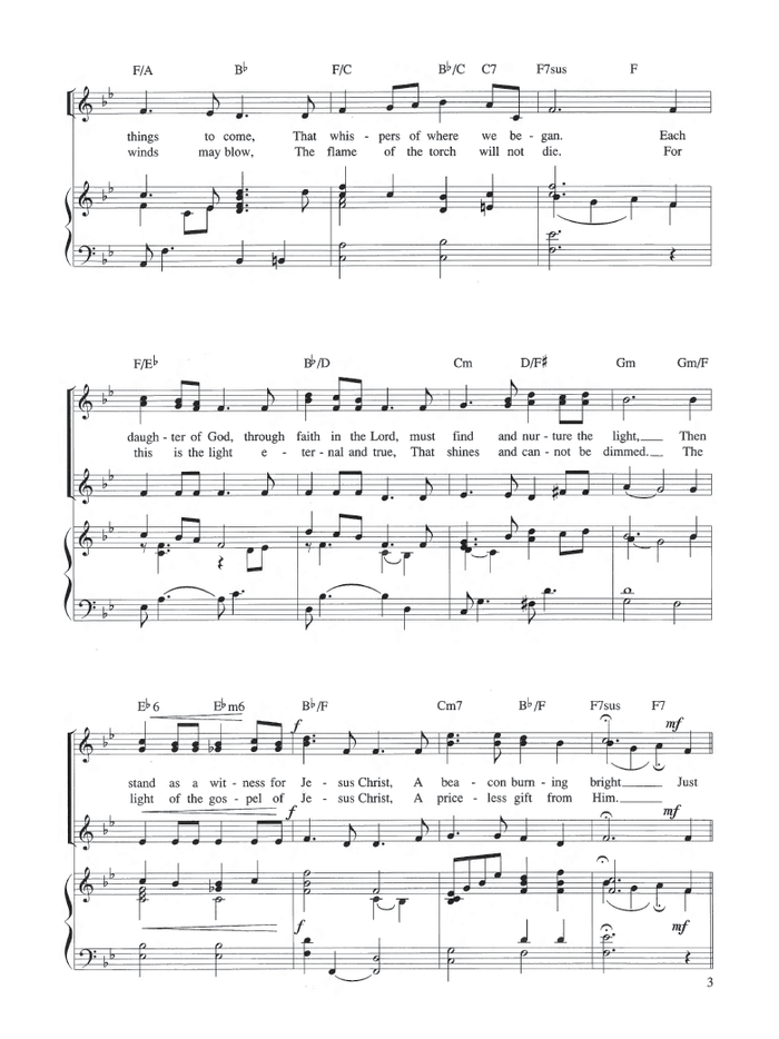Just One Little Light - Vocal Songbook