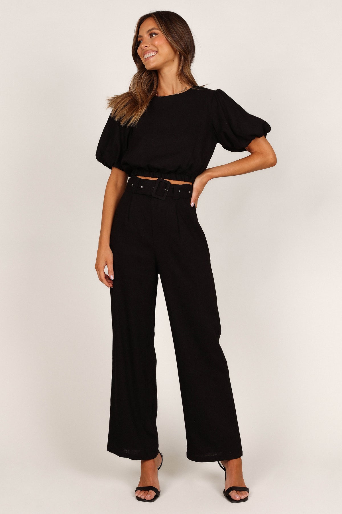 Blakely Pant Two Piece Set - Black
