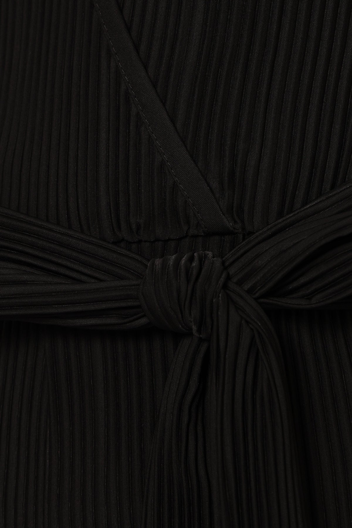 Solange Plisse Jumpsuit - Black
