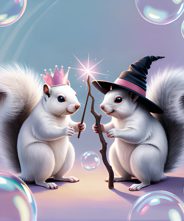 Puzzle - For Children - May the Squirrel Be With You - 12" x 18" - 60 Pieces