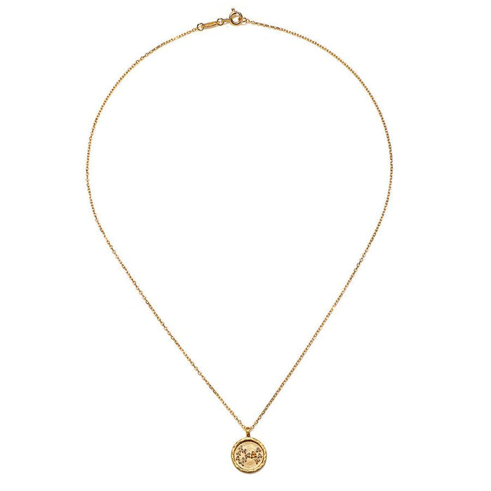 Scorpio Zodiac Necklace Gunmetal