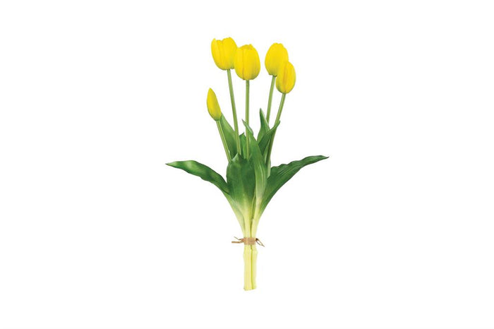 Yellow Real Touch Picked Tulip Bundle