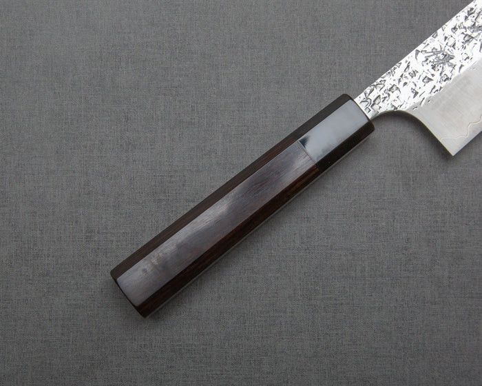 Yu Kurosaki "Shizuku" R2/SG2 Tsuchime 165mm Bunka with Ebony Buffalo Horn Handle