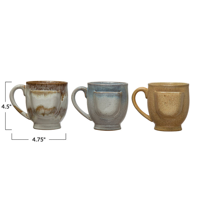 12 oz. Stoneware Mug w/ Tea Bag Holder