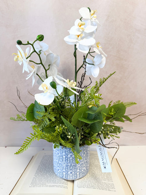 19" Everlasting Orchid Centerpiece