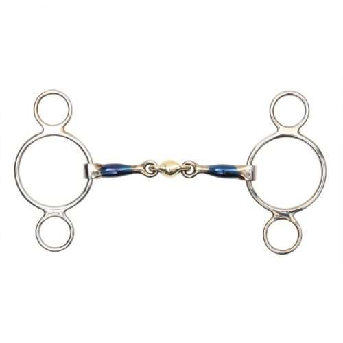 2-Ring Gag Blue Alloy Lozenge
