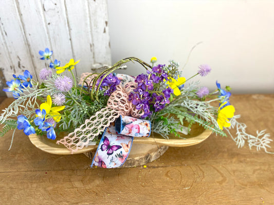 22" Wildflower Whimsy Swag