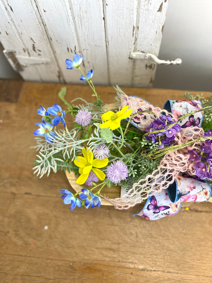 22" Wildflower Whimsy Swag