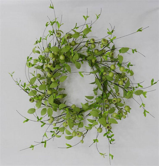 24" crater berry twig wreath for farmhouse home decor from Magnolias Home Decor