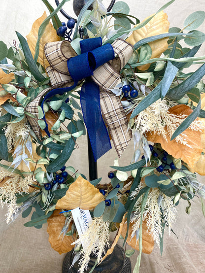 24"Crunchy Leaves Fall Wreath
