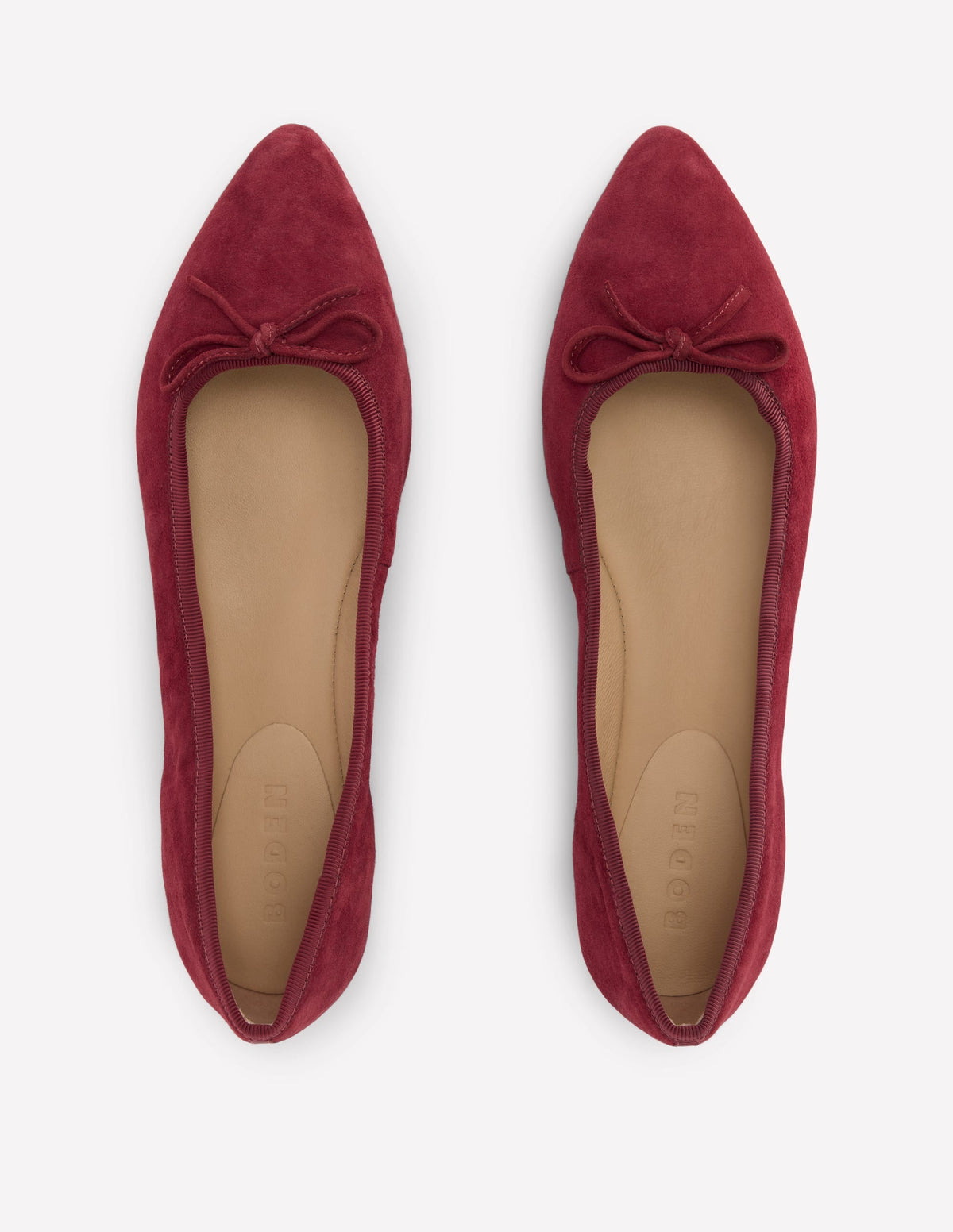 Point Flexi Sole Flats-Oxblood