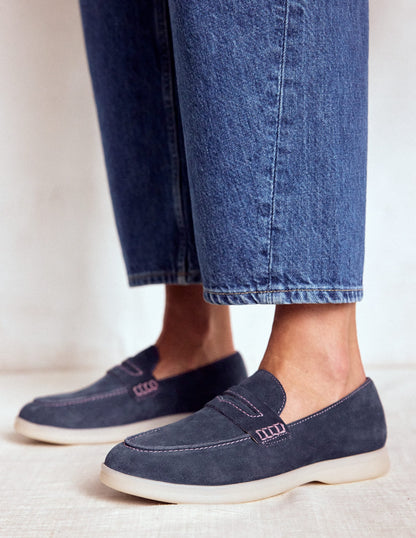 Easy soft loafers-Navy