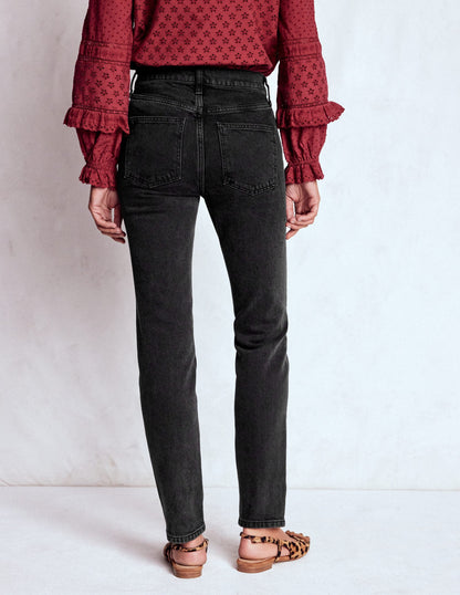 Girlfriend Jeans-Washed Black