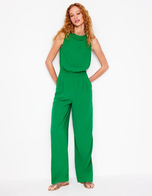 Clarissa Jumpsuit-Rich Emerald