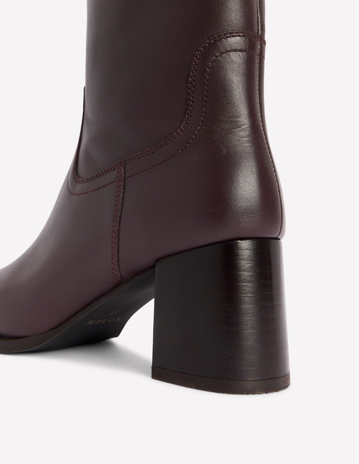 Skye Smart Knee Boots-Dark Cherry