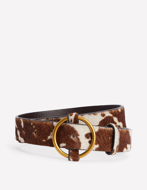 Heritage Classic Belt-Brown/Ivory