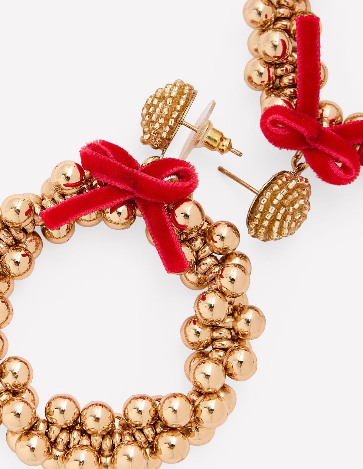 Christmas Novelty Earrings-Wreath