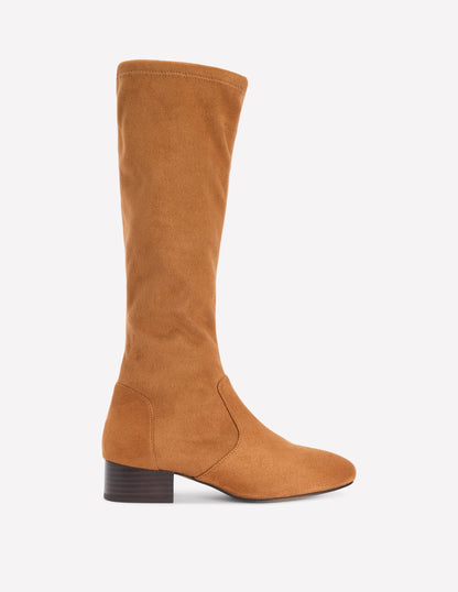 Flat Stretch Boots-Acorn