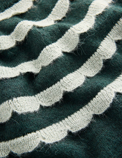 Alice Fluffy Raglan Jumper-Botanical Garden