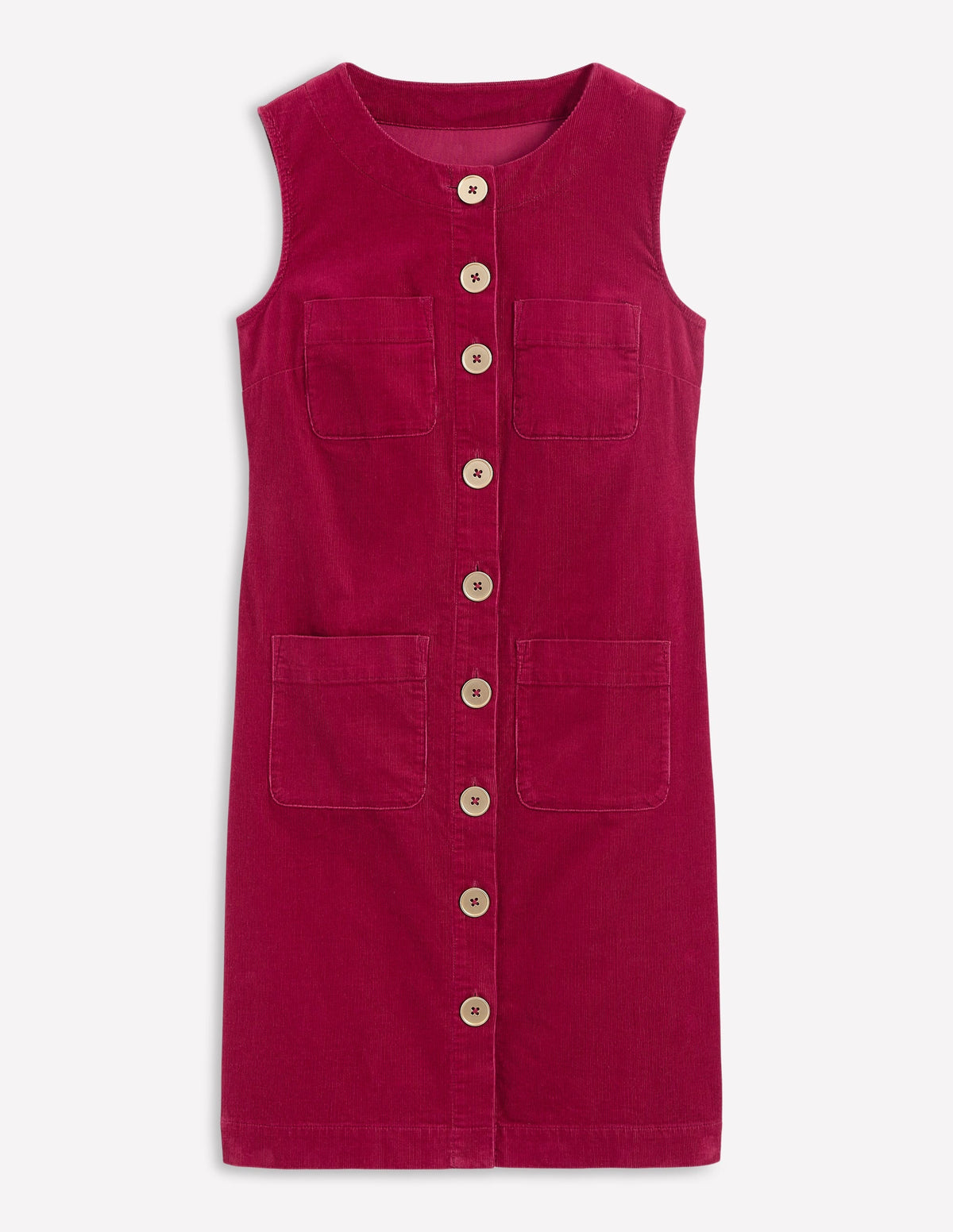 Evelyn Cord Shift Dress-Burgundy Red