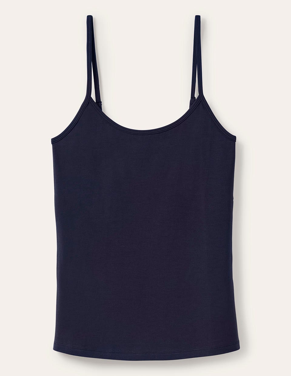 Plain Cami Top-Navy