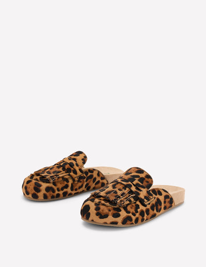 Etta Ghillie Mule Clogs-Classic Leopard