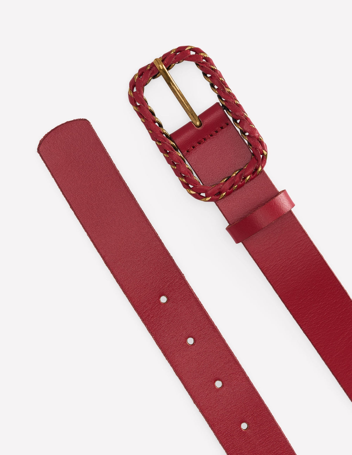Plait Hardware Belt-Pomegranate