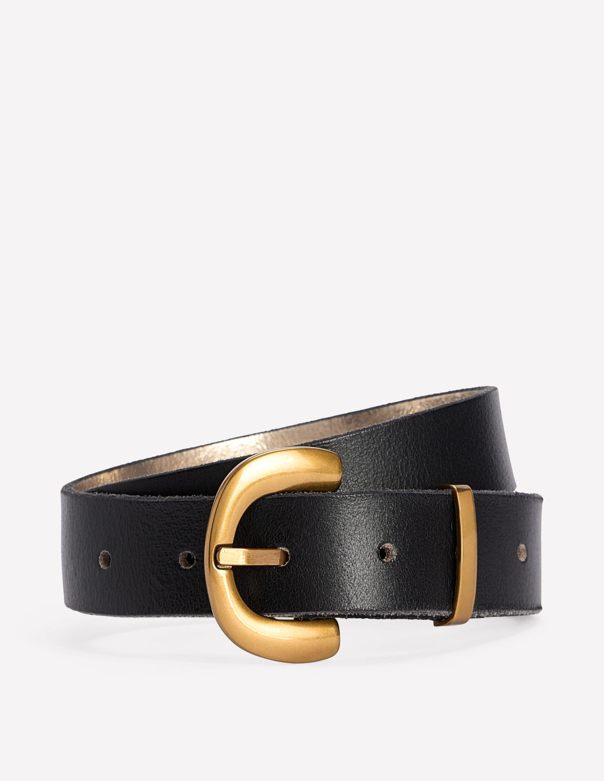 Chunky Buckle Belt-Black