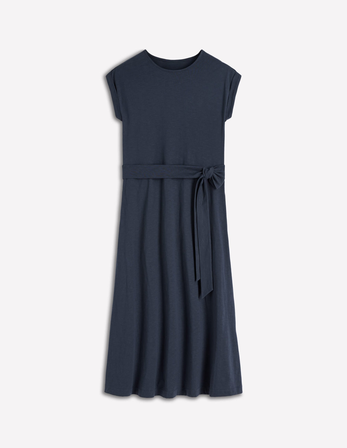 Eve Jersey Midi Dress-Navy
