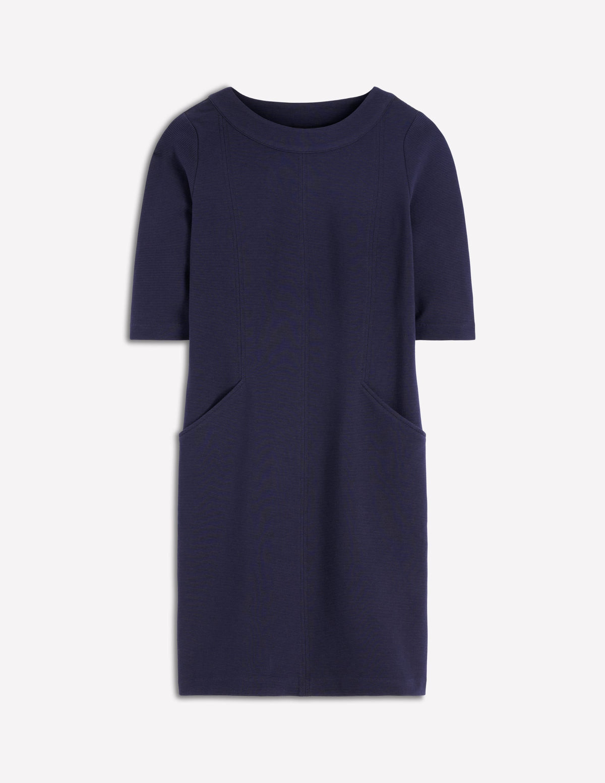 Nessa Ottoman Shift Dress-Navy