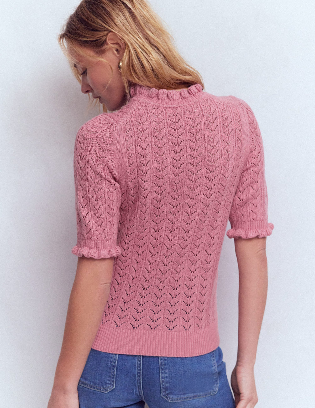 Eloise Frill T-Shirt-Spring Blossom Pink