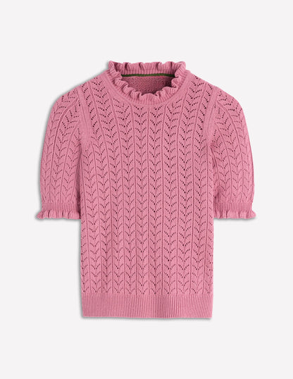 Eloise Frill T-Shirt-Spring Blossom Pink
