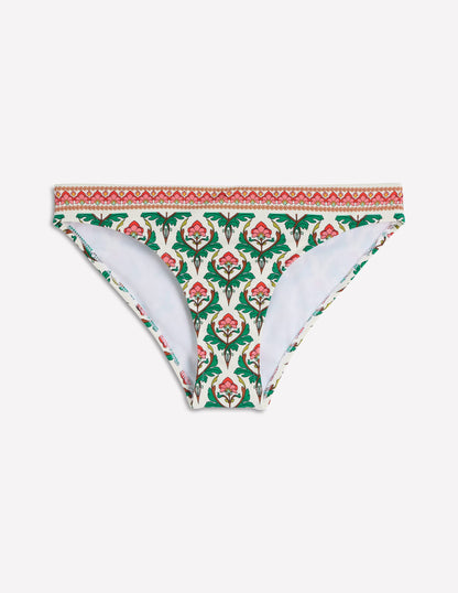 Classic Bikini Bottoms-Multi, Ornamental Stamp