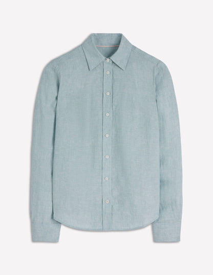 Sienna Linen Shirt-Chambray
