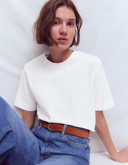 Relaxed Cotton T-shirt-White