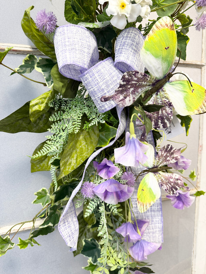 37" Lavender Morning Swag