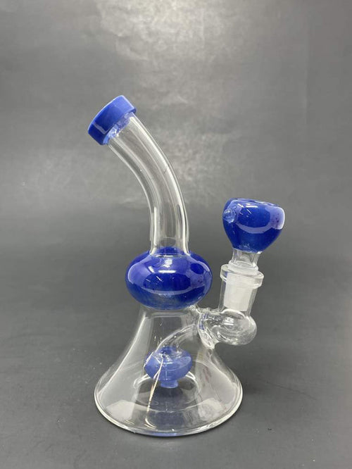 5.5" Blue Showerbend Bong StonedGenie.com