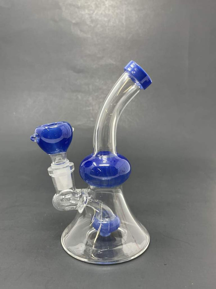 5.5" Blue Showerbend Bong StonedGenie.com
